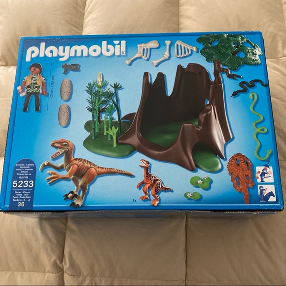 Playmobil Dinos Velociraptor Nest #5233 Retired Set - Picture 2 of 8